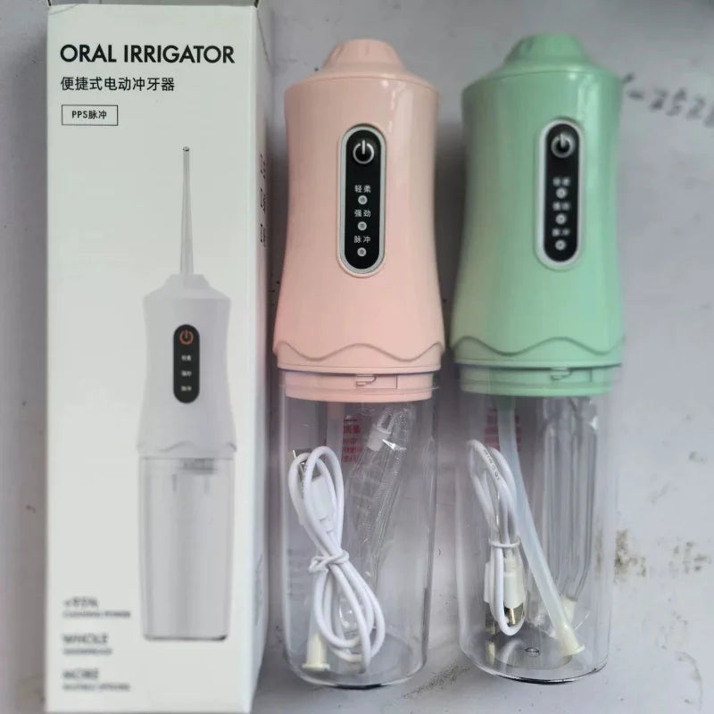 1/3pcs mix Electric Water Flosser Oral Irrigator Protable 4 Jets 3 Modes USB Charging Whitening Cleaning Tools