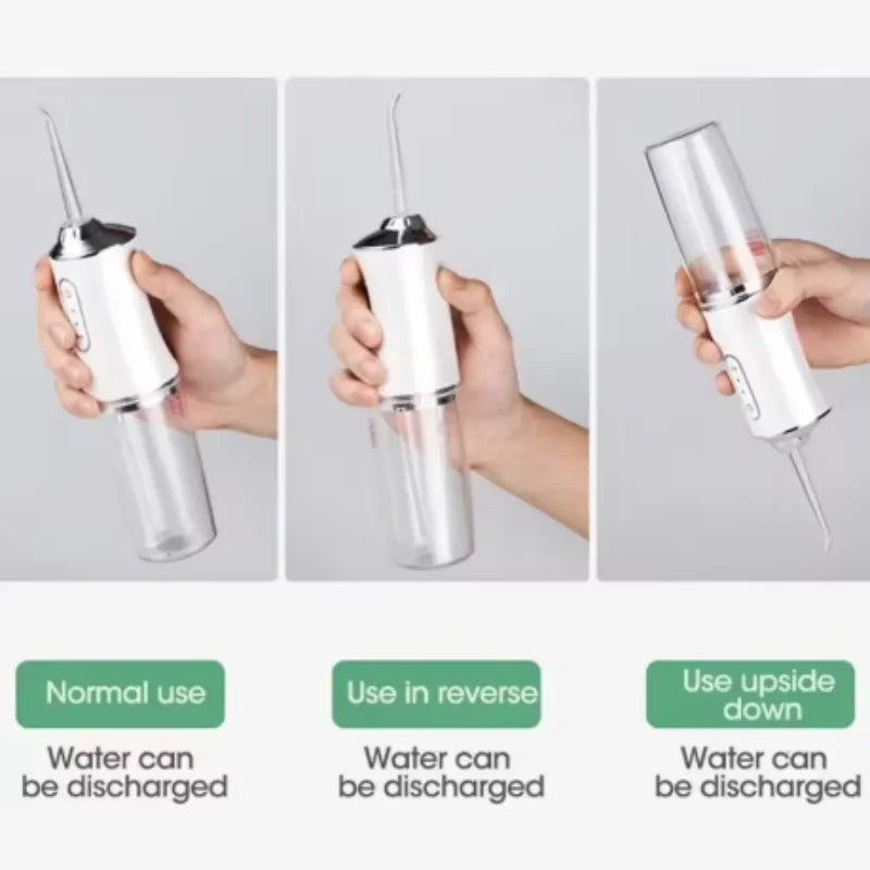 1/3pcs mix Electric Water Flosser Oral Irrigator Protable 4 Jets 3 Modes USB Charging Whitening Cleaning Tools