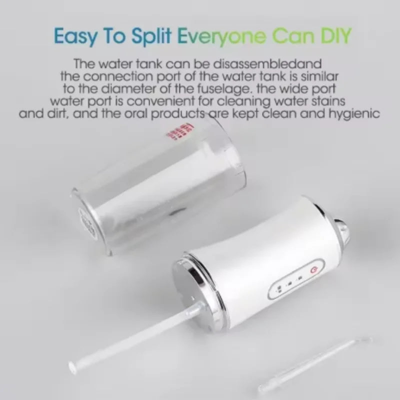 1/3pcs mix Electric Water Flosser Oral Irrigator Protable 4 Jets 3 Modes USB Charging Whitening Cleaning Tools
