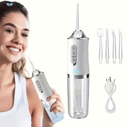 1/3pcs mix Electric Water Flosser Oral Irrigator Protable 4 Jets 3 Modes USB Charging Whitening Cleaning Tools