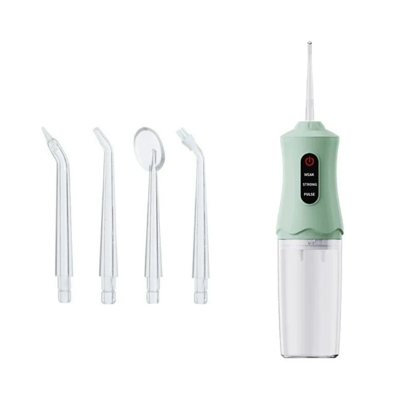 1/3pcs mix Electric Water Flosser Oral Irrigator Protable 4 Jets 3 Modes USB Charging Whitening Cleaning Tools