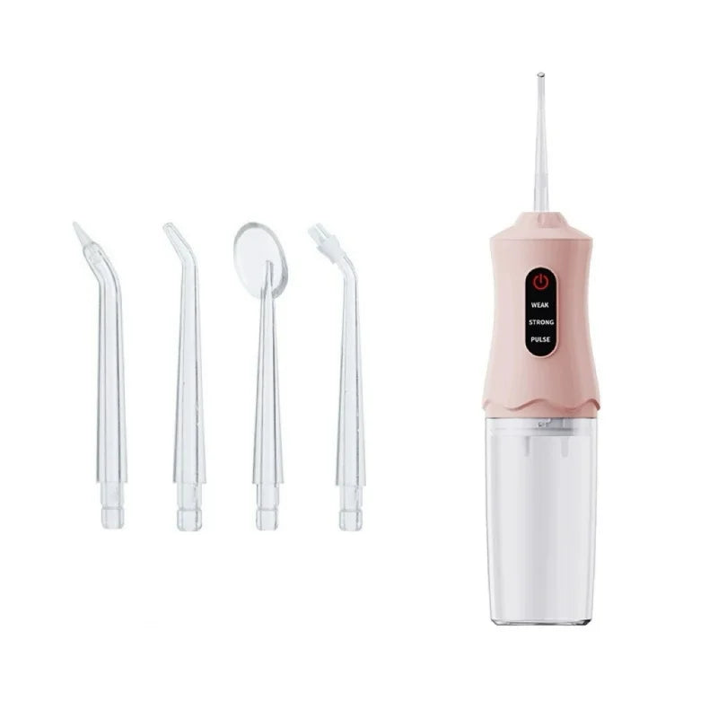 1/3pcs mix Electric Water Flosser Oral Irrigator Protable 4 Jets 3 Modes USB Charging Whitening Cleaning Tools